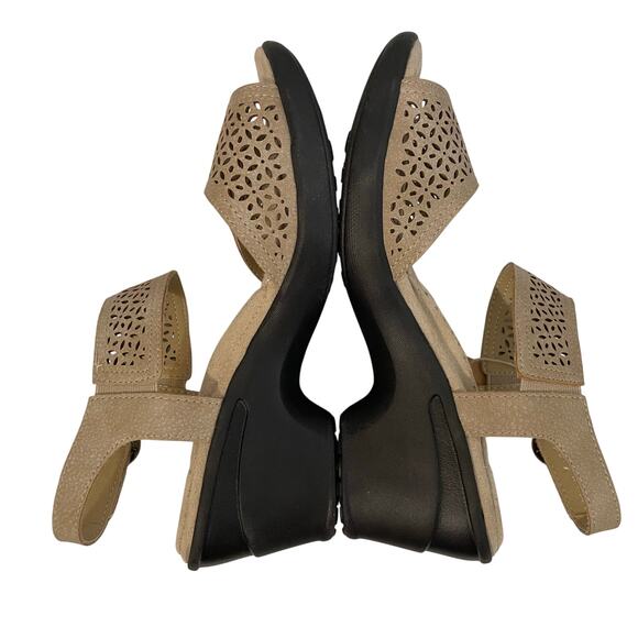 JBU By Jambu Slingback Sandals Toledo Morocco Tan Vegan Leather Women's Size 6M - Picture 3 of 13